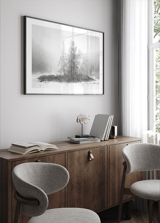 Winter in the mountain Poster