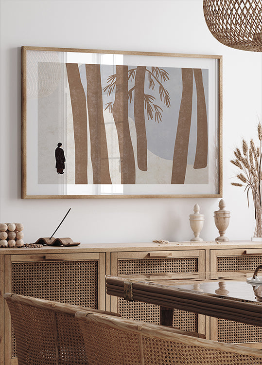 Seeking peace in the woods Poster