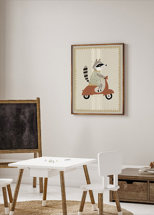 Drivingraccoon Poster