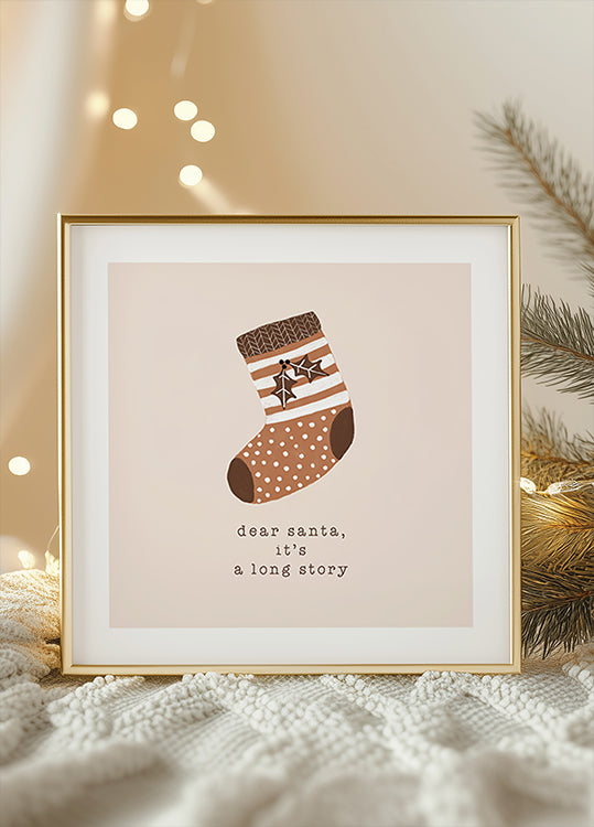 Dear Santa It&#039;s a Long Story Poster