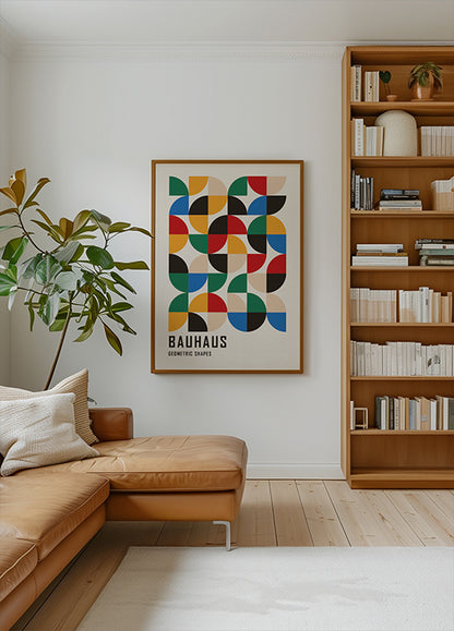 Bauhaus Geometric Shapes No.3  Poster