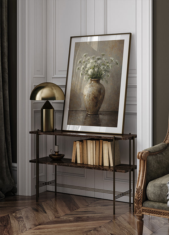 Rustic Flower Vase Poster