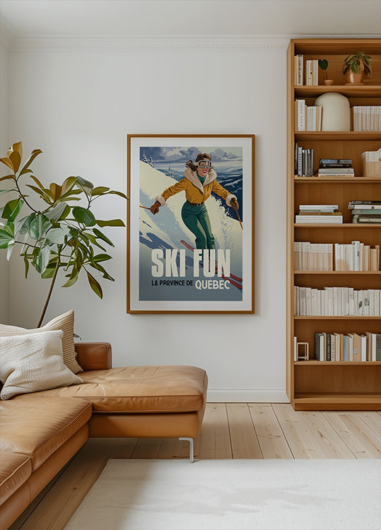 Ski Fun Quebec Poster