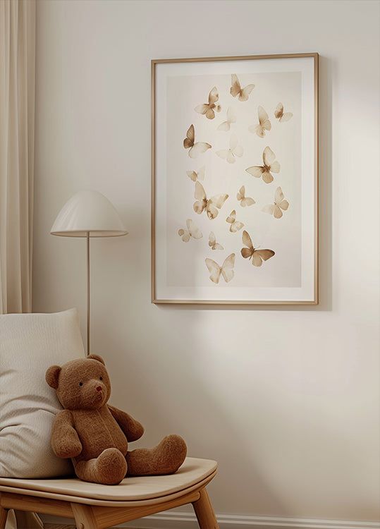 Soft Butterfly Poster