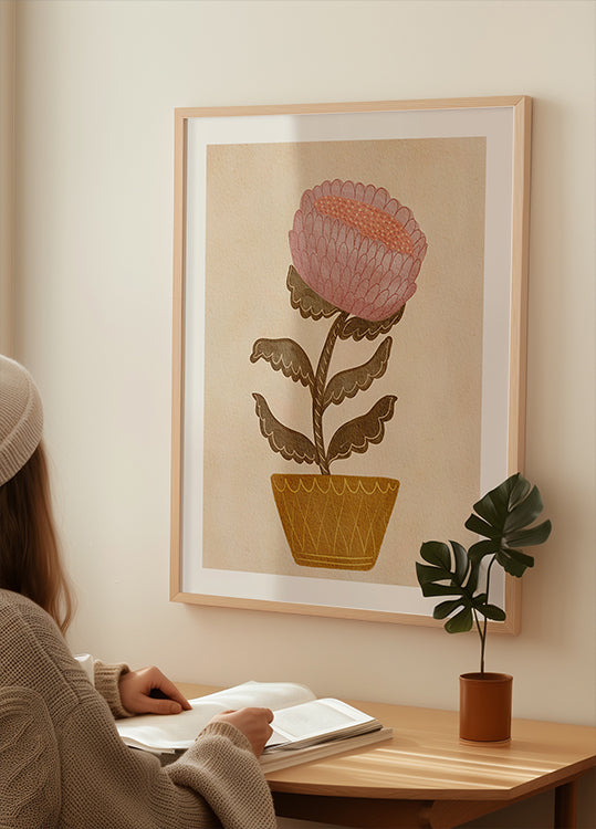 Blossom in a Vase Poster