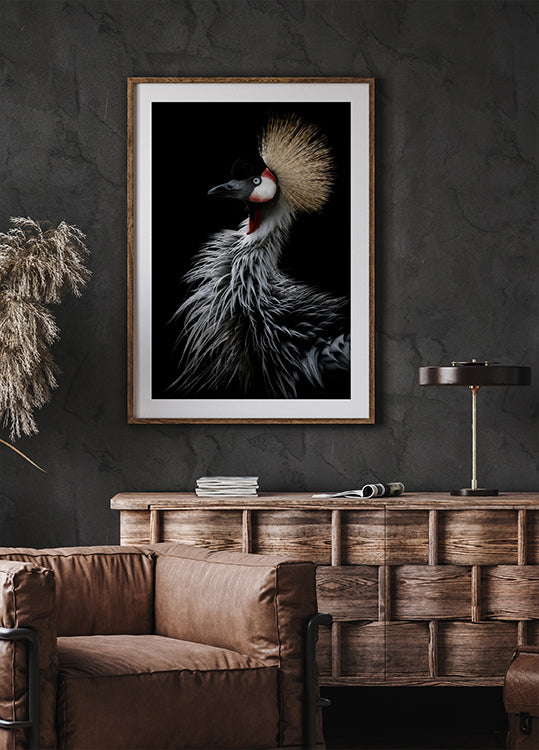 Crowned crane's portrait