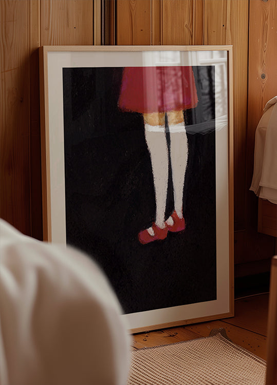 Girl With White Knee High Socks Poster