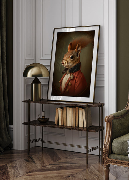 Squirrel Portrait Poster
