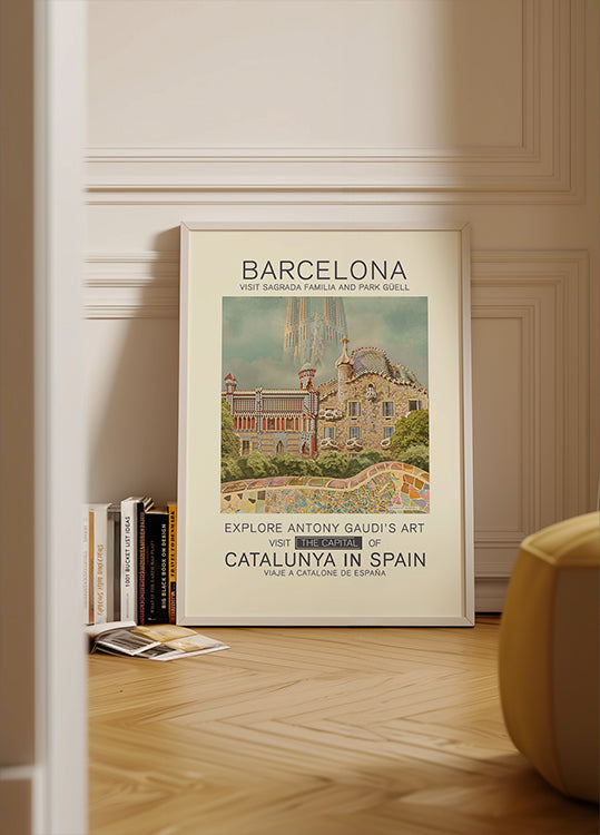 Barcelona print Poster