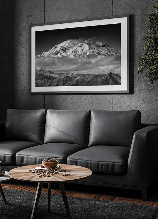 Denali from the opposing ridge line Poster