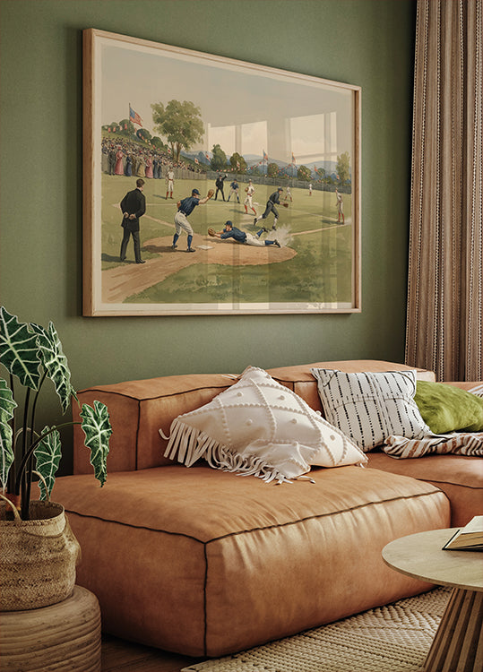 Vintage Baseball Game Poster