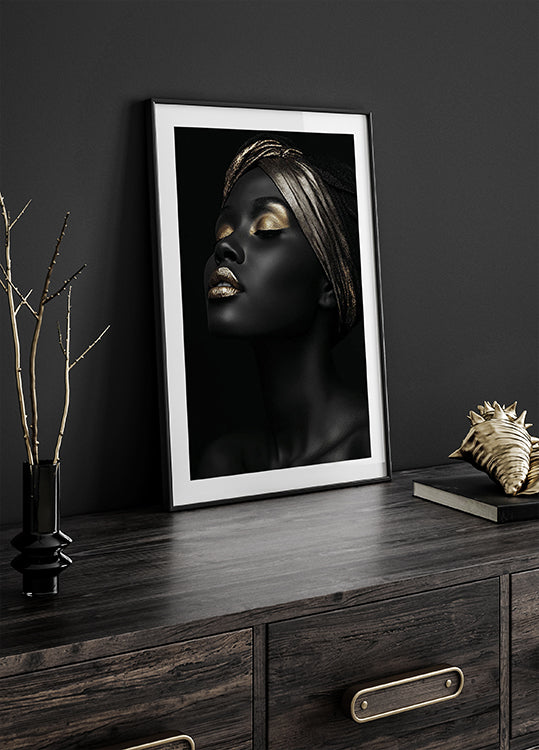 African Golden Woman II Poster