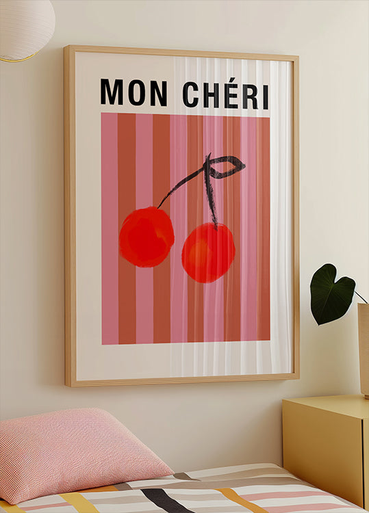 Stripedcherries Ratioiso Poster