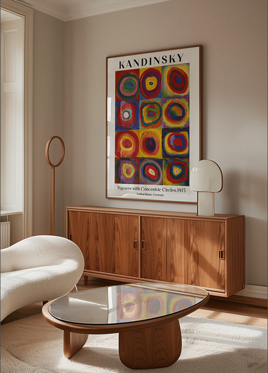 Squares with Concentric Circles, 1913, Wassily Kandinsky Poster