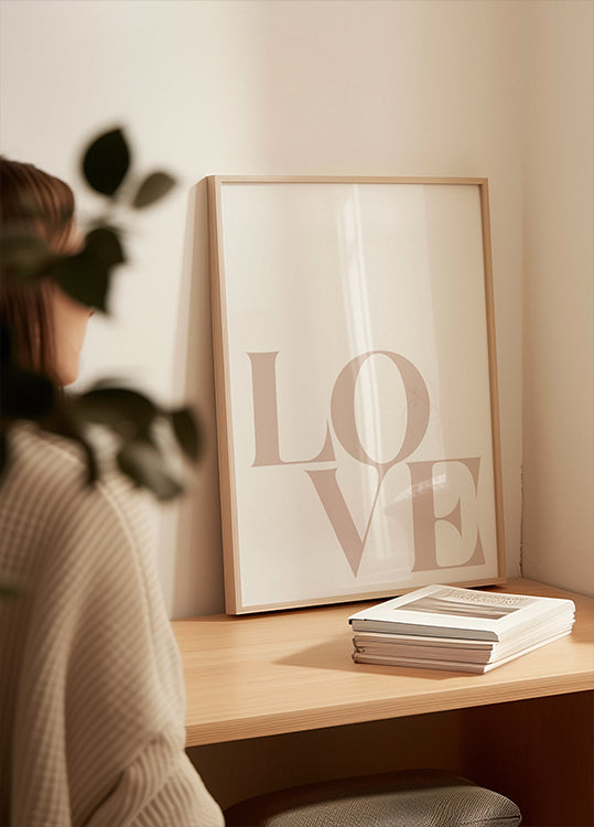 Minimalist Love Typography Poster