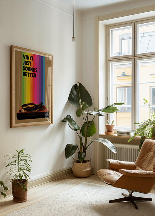 Vinyl Just Sounds Better Poster