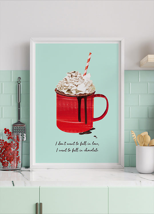 Fall In Chocolate Poster