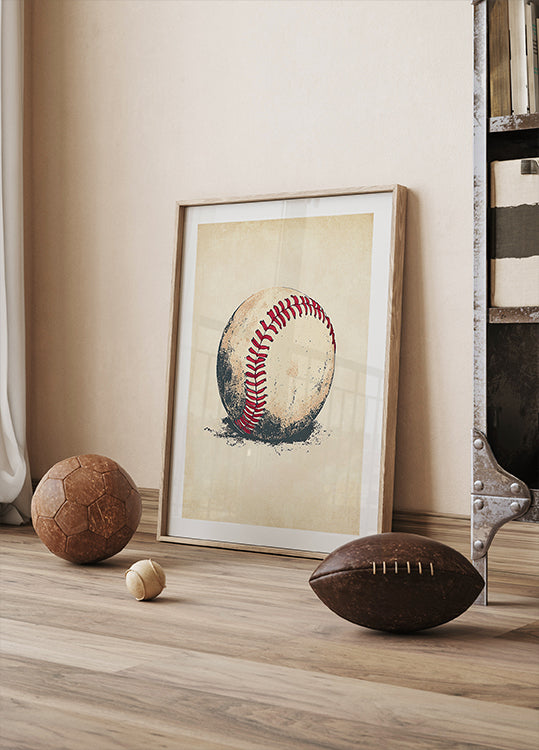 Baseball Ball Poster