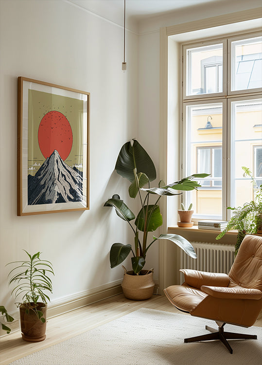 Snow Capped Mountain Poster