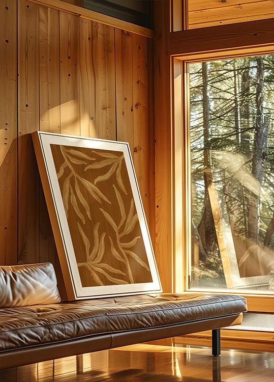 Ghost Fern 2 Sepia Poster