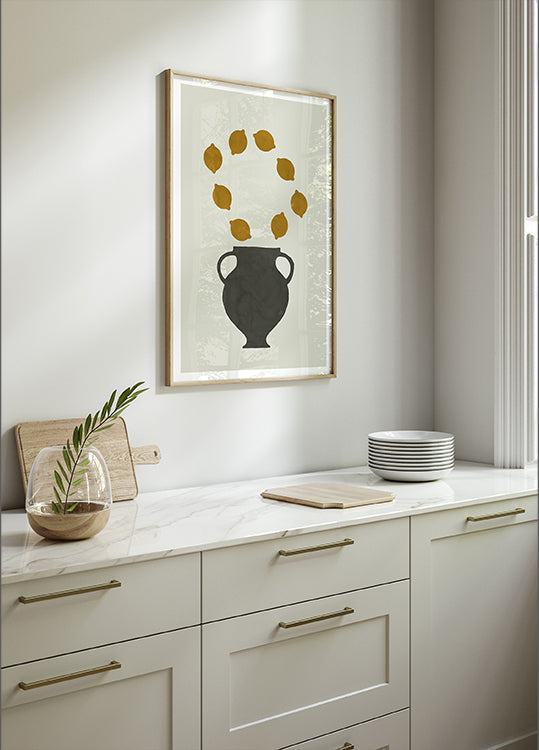 Citrus &amp; Clay Study 1 Poster