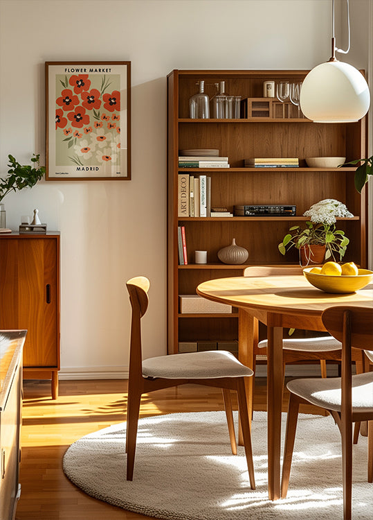 Flower Market Madrid Poster