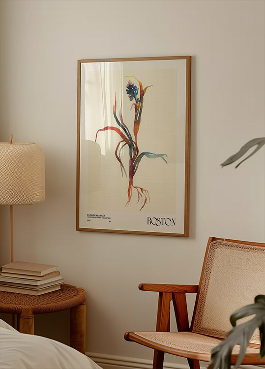 Watercolor print collection. Flower market - Boston