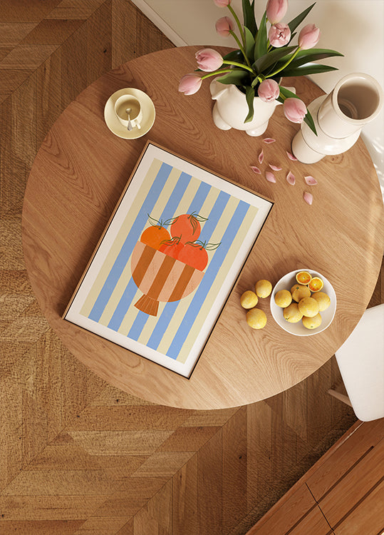 Bowl of Oranges Poster