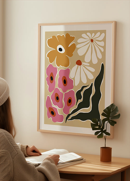 70's Retro garden Poster