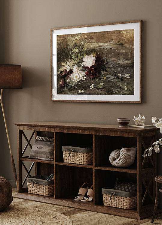 Water Lilies and Wildflowers Poster