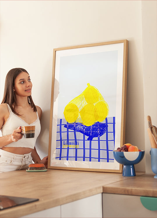 Lemons in bag Poster