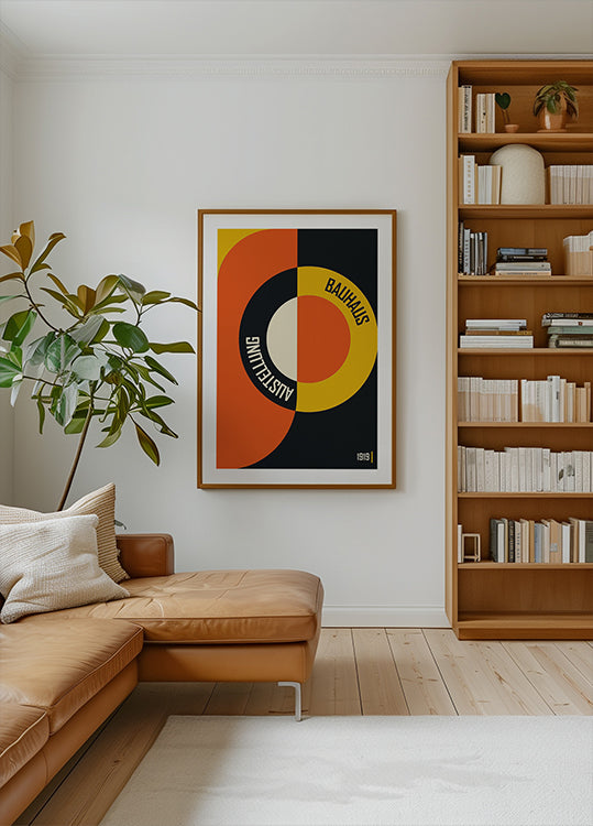 Bauhaus Color Shapes No.1 Poster