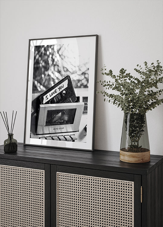 I Love You Cassette Poster