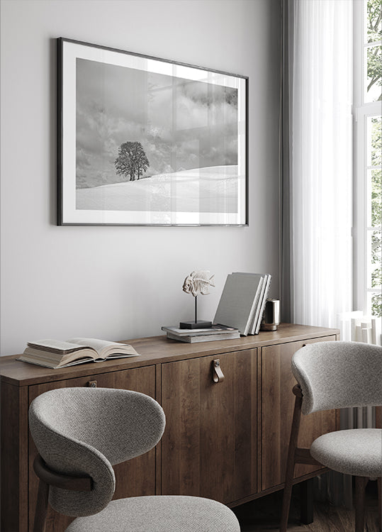 A cloudy winter day Poster