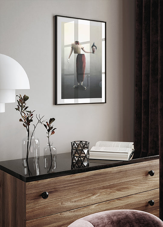 Surreal Headless Clown Poster