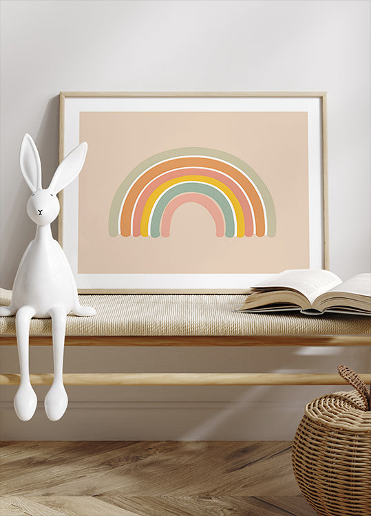 Pastel Rainbow Poster