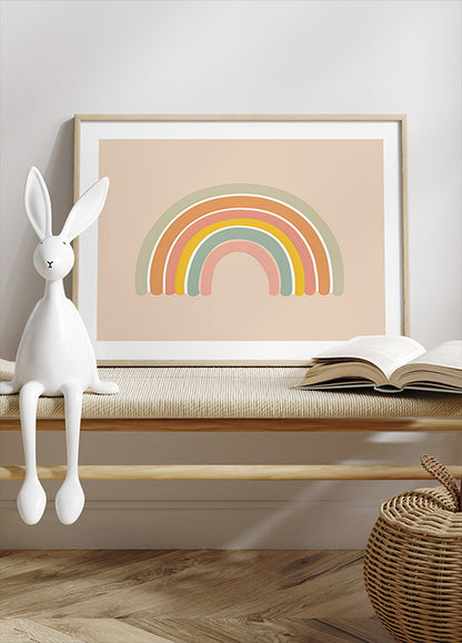 Pastel Rainbow Poster