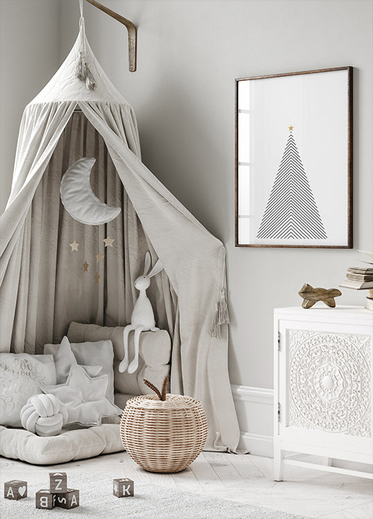 Minimal Christmas Tree Poster