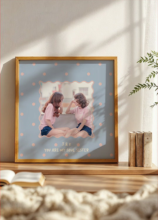 Photo with polka dot Personal Poster