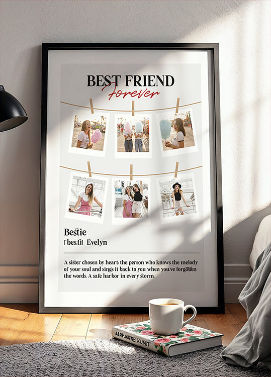 Best Friends Photo Collage Personal Poster