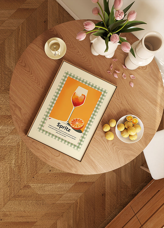 Spritz retro print Poster