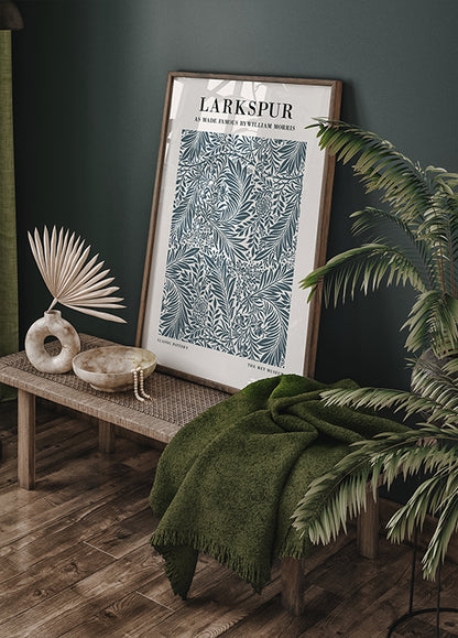 William Morris Larkspur Poster