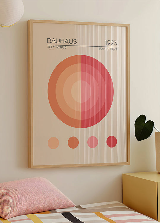 Bauhaus Circles  Poster