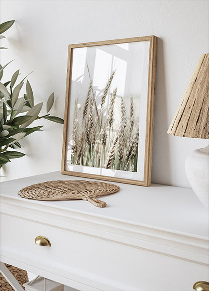 Growing Wild Wheat Field Poster