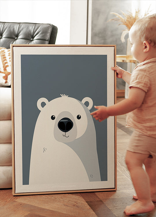 Arctic Smile, Polar Bear Poster