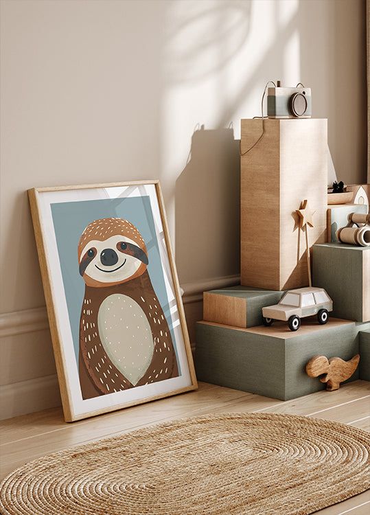 Happy Sloth Poster
