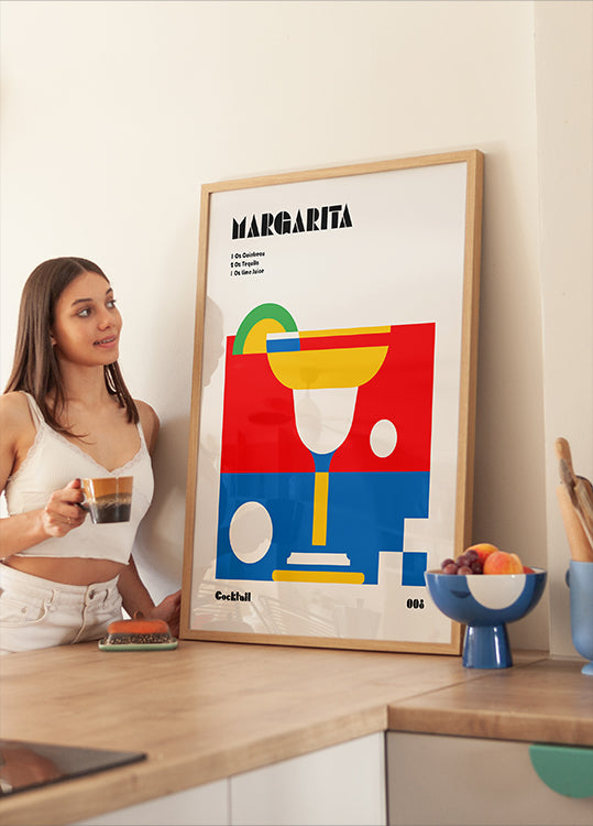 Margarita Bauhaus Cocktail Poster