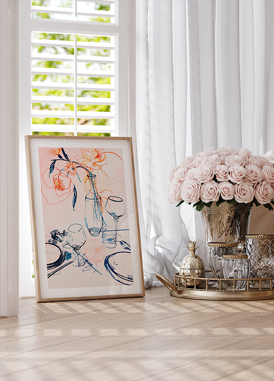 Floral Still-Life Poster