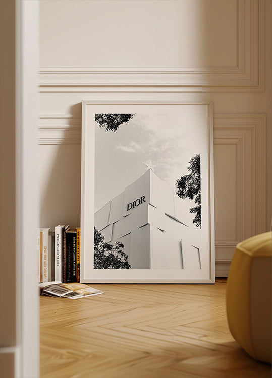 Dior Miami Boutique Black & White Poster