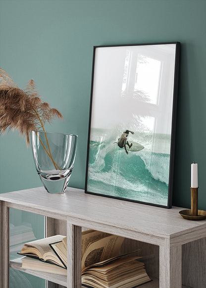 Surfer Surfing Poster